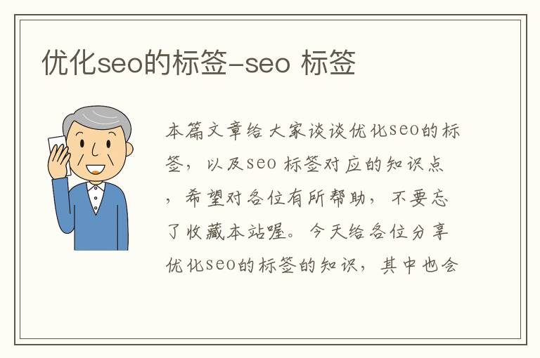 优化seo的标签-seo 标签