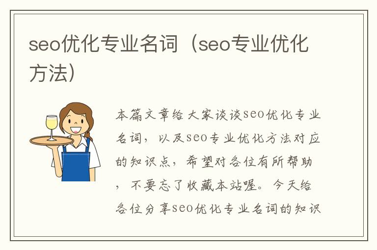 seo优化专业名词（seo专业优化方法）